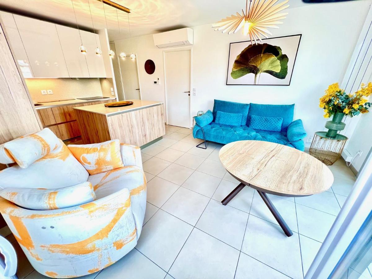 Aparthotel Riviera - Superbe 3 Pieces Avec Terrasse Plein Sud Et Parking Ac- La Terrasse Du Jardin Du Ray Nizza Exterior foto