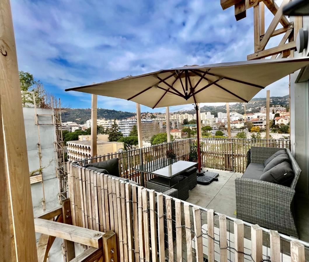 Aparthotel Riviera - Superbe 3 Pieces Avec Terrasse Plein Sud Et Parking Ac- La Terrasse Du Jardin Du Ray Nizza Exterior foto